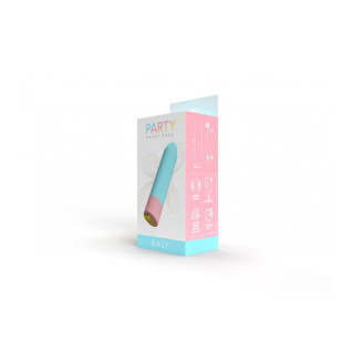 BALY RECHARGEABLE VIBRATING BULLET 10 INTENSITIES BLUE