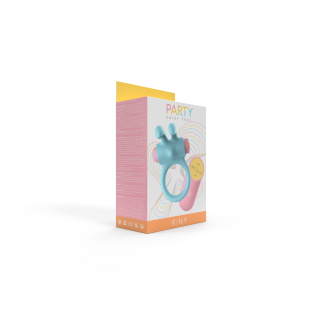 RINY VIBRATING RING W/ BLUE SILICONE USB CONTROLLER