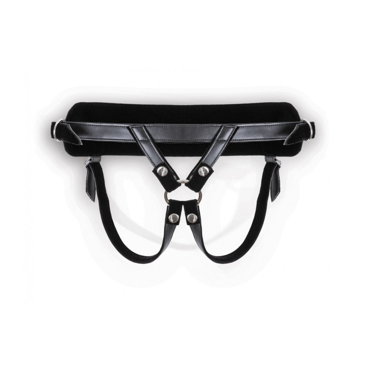 HARNESS WITH BLACK DILDO SIZE L
