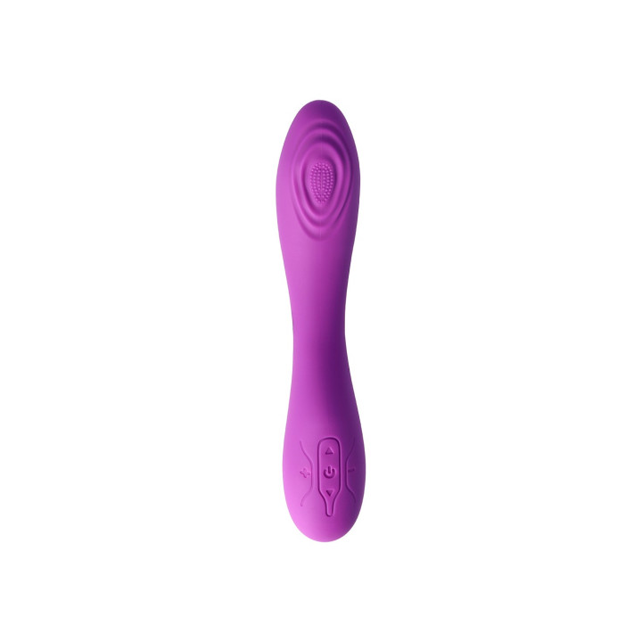 RECHARGEABLE TAPPING VIBRATOR V8 PURPLE