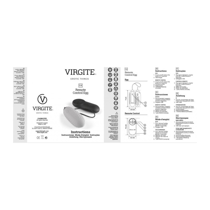 G4 VIBRATOR EGG RECHARGEABLE BLACK