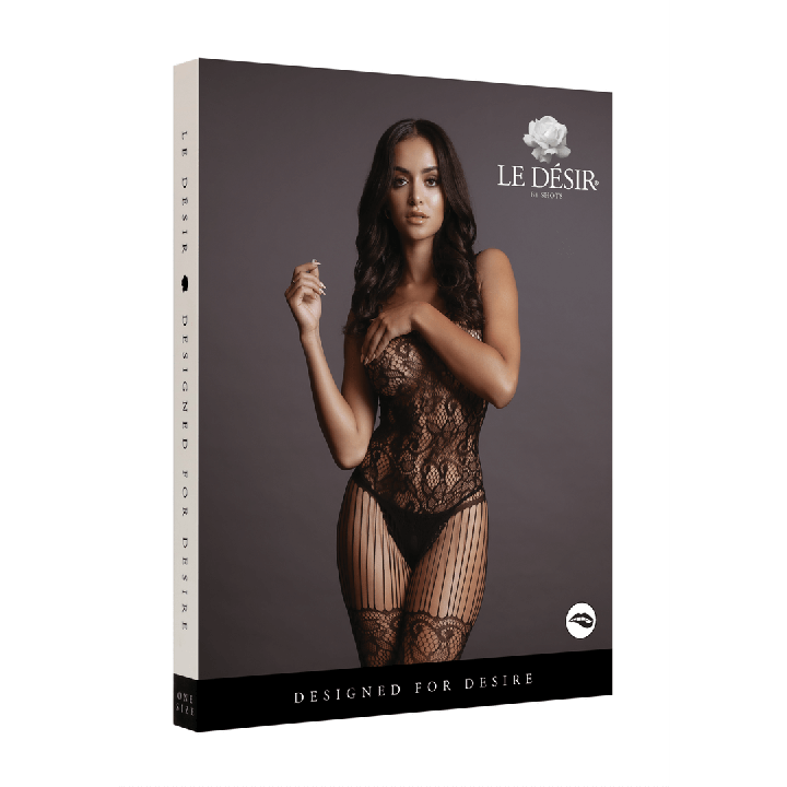 Lace and Fishnet Bodystocking - One Size
