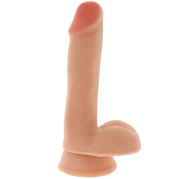 Dual Density Dildo 6 inch Balls