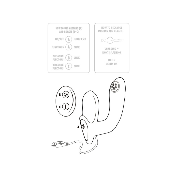 ToyJoy Designer Edition Mustang Prostate Massager