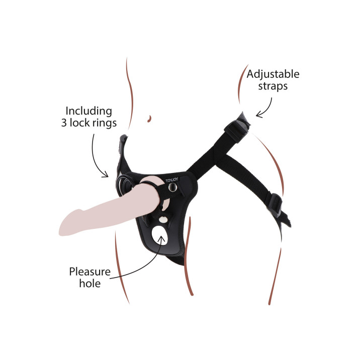 Strap-On Pleasure Hole Harness
