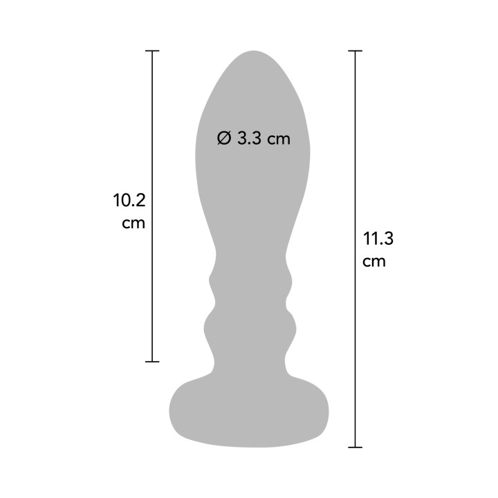 ToyJoy Buttocks Vibrating Metal Buttplug L