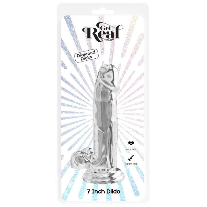 Clear Dildo TPE 18 cm