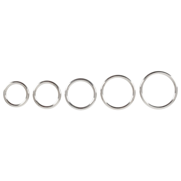 Bad Kitty Set of 5 Metal Rings