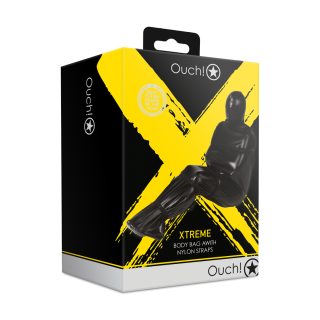 Body Bag with Nylon Straps - Black