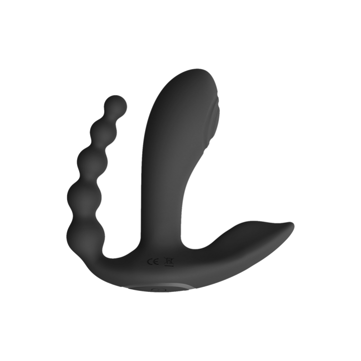 Kata - Pulse Wave  Vibrating Double Penetration Vibrator - Black