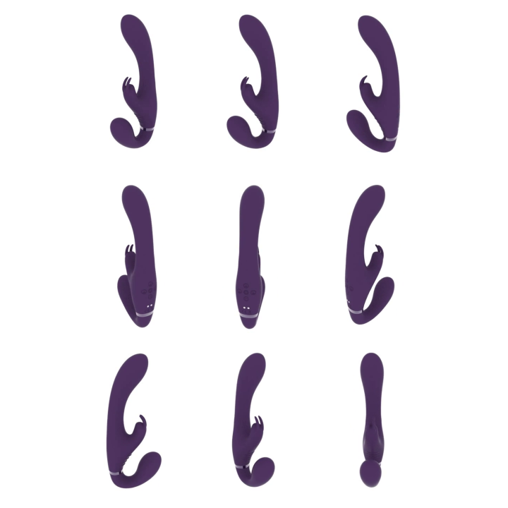Suki - Vibrating Strapless Strap-on Rabbit - Purple