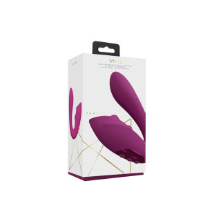 Yuki - Dual Motor G-Spot Vibrator with Massaging Beads - Pink
