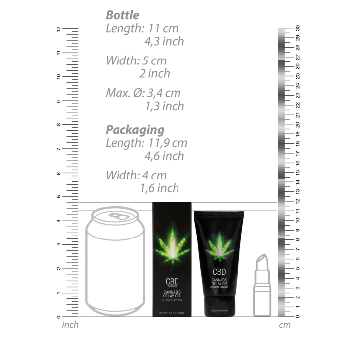 CBD Cannabis Delay Spray - 2 fl oz / 50 ml