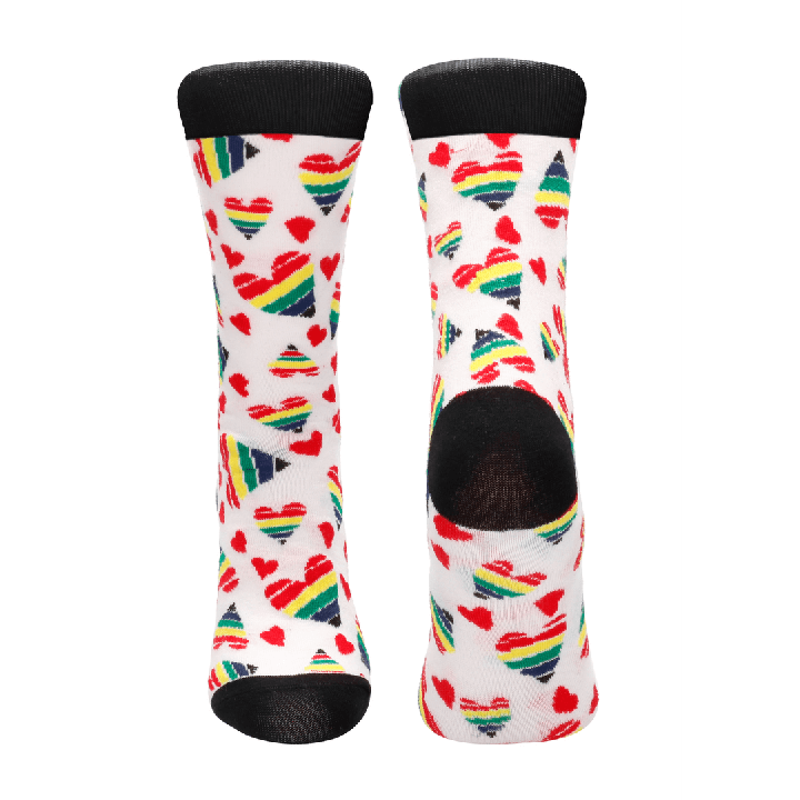 Happy Hearts Socks - US Size 8-12 / EU Size 42-46