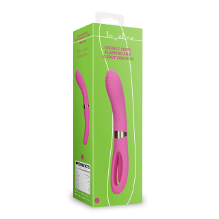 Double-Sided Flapping and G-Spot Vibrator - Exuberant Pink