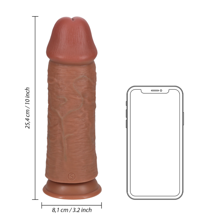 Extra Thick Straight without Balls 10 / 25,4 cm - Tan