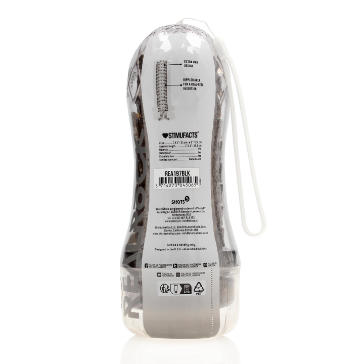 Easy Rider - Textured Masturbator - Black