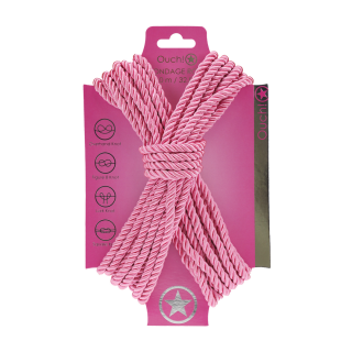 Polyester Bondage Rope - 32.8 ft / 10 m - Pink