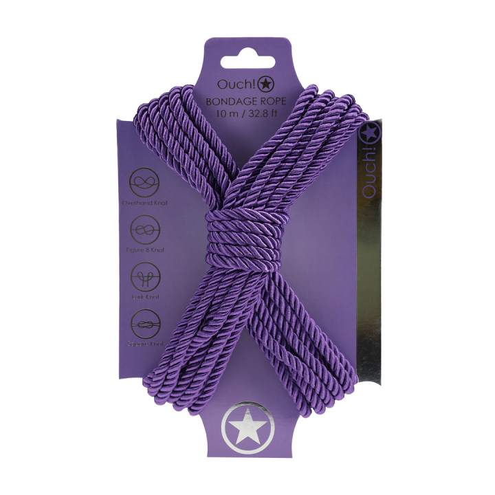 Polyester Bondage Rope - 32.8 ft / 10 m - Purple