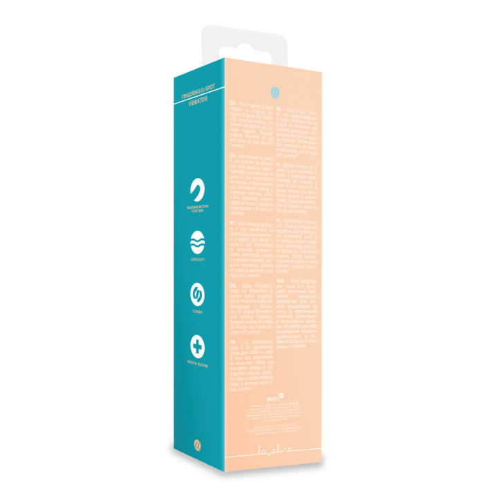 Fingering G-Spot Vibrator - Peach Fuzz