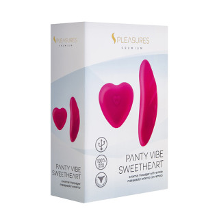 S Pleasures Premium Panty Vibe Sweetheart External Massager Pink