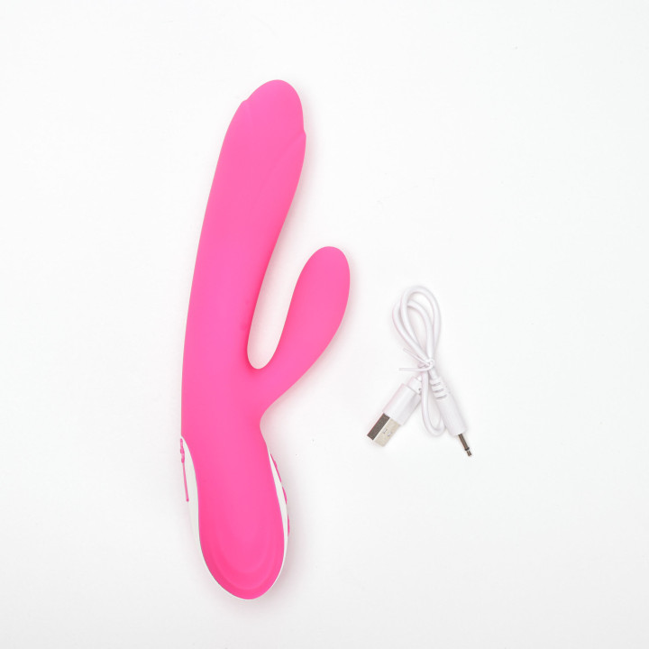 Velvet Touch wibrator silikonowy typ króliczek ładowany usb różowy