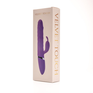 Velvet Touch wibrator silikonowy typ króliczek ładowany usb fioletowy