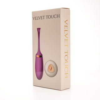 Velvet Touch jajeczko wibrujące sterowane zdalnie ładowanie usb fioletowe