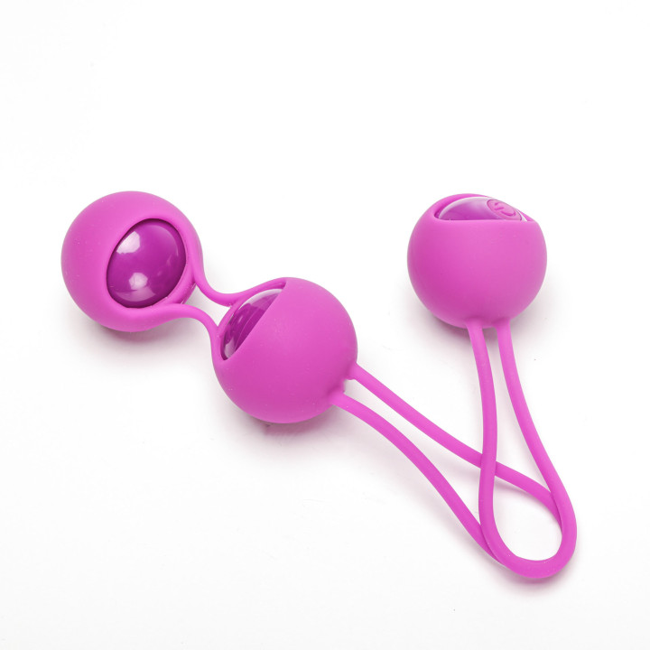 Velvet Touch kulki kegla wibrujące sterowane zdalnie fioletowe