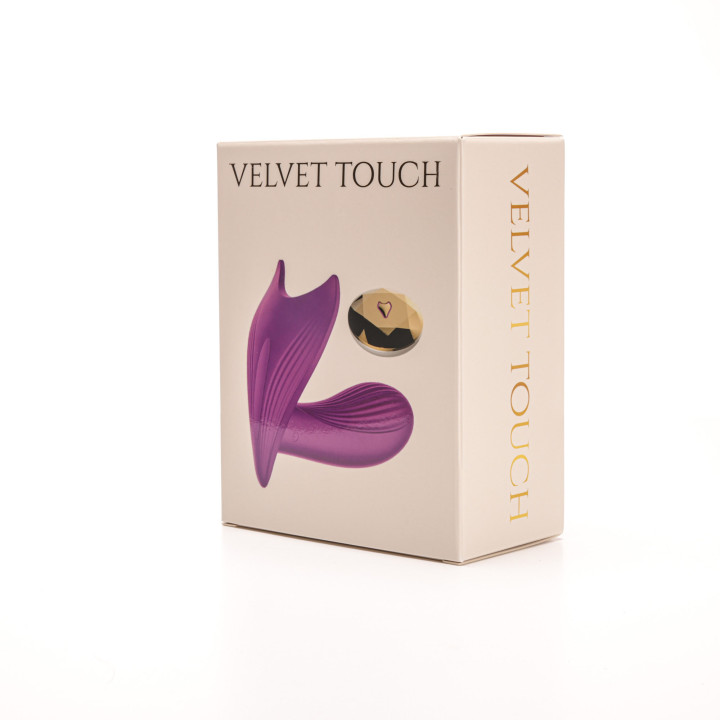 Velvet Touch stymulator łechtaczki sterowany bezprzewodowo ładowany usb fioletowy