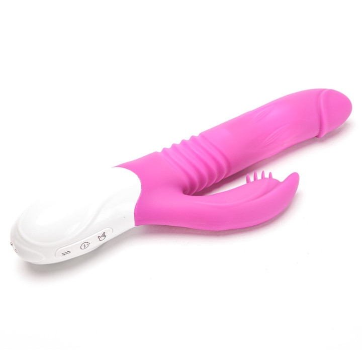 Velvet Touch wibrator silikonowy typ króliczek ładowany usb fioletowy