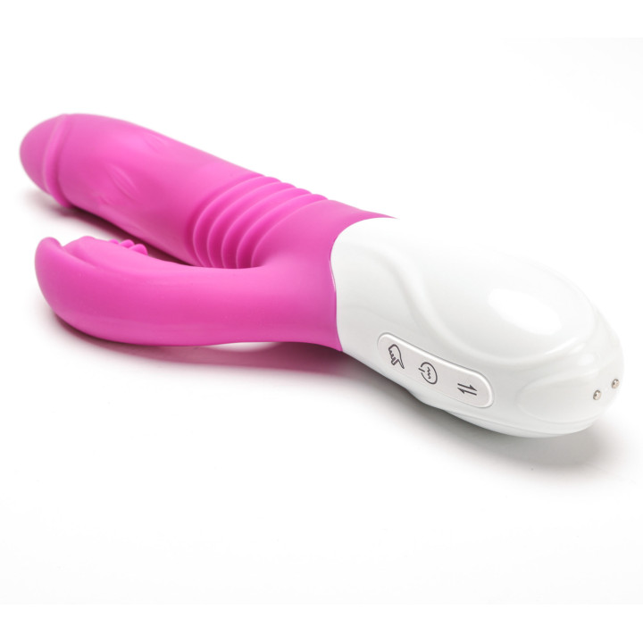 Velvet Touch wibrator silikonowy typ króliczek ładowany usb fioletowy