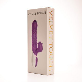 Velvet Touch wibrator silikonowy typ króliczek ładowany usb fioletowy