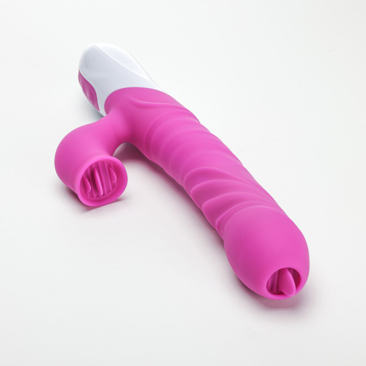 Velvet Touch wibrator silikonowy typ króliczek ładowany usb fioletowy