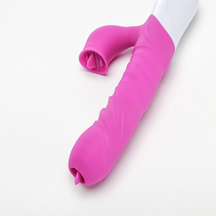 Velvet Touch wibrator silikonowy typ króliczek ładowany usb fioletowy