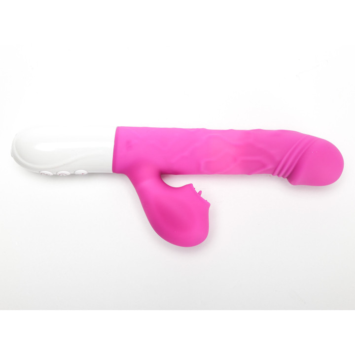 Velvet Touch wibrator silikonowy typ króliczek ładowany usb fioletowy