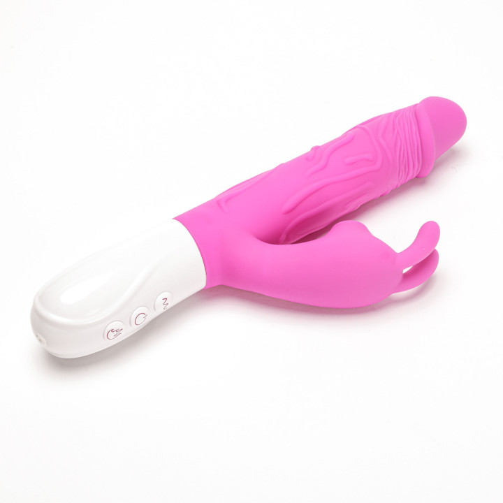 Velvet Touch wibrator silikonowy typ króliczek ładowany usb fioletowy