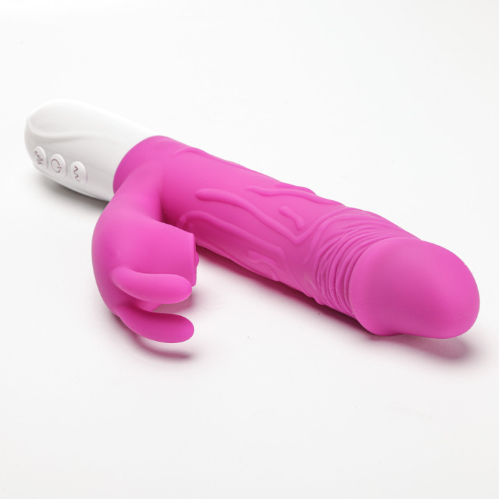 Velvet Touch wibrator silikonowy typ króliczek ładowany usb fioletowy