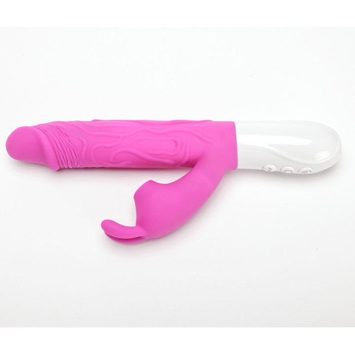 Velvet Touch wibrator silikonowy typ króliczek ładowany usb fioletowy