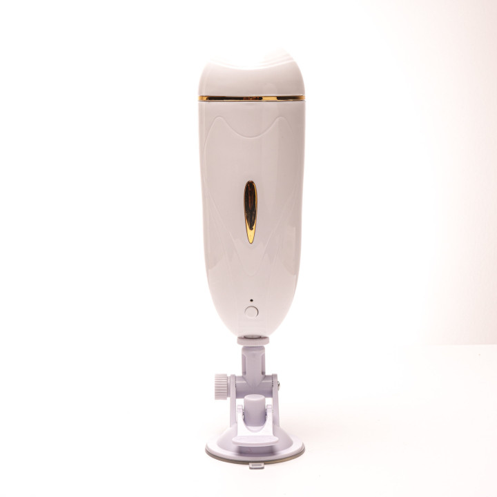 Velvet Touch masturbator z wibracją wagina  cyberskóra ładowany usb biały