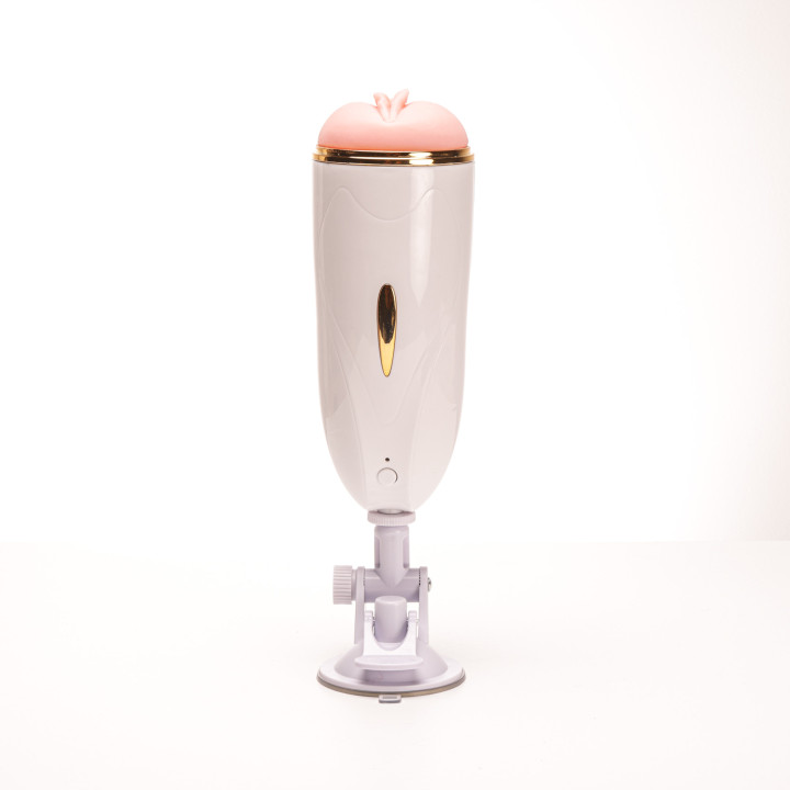 Velvet Touch masturbator z wibracją wagina  cyberskóra ładowany usb biały