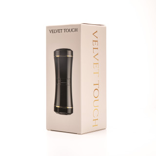 Velvet Touch masturbator dwustonny końce wagina usta czarny