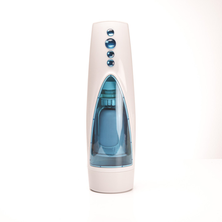 Velvet Touch masturbator z wibracją rotujący plus ruch góra dół wagina cyberskóra ładowany usb biały