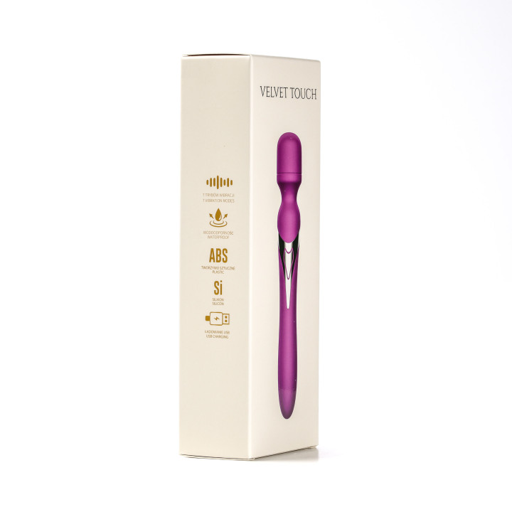 Velvet Touch masażer kulowy magiczna różdżka ładowany usb fioletowy