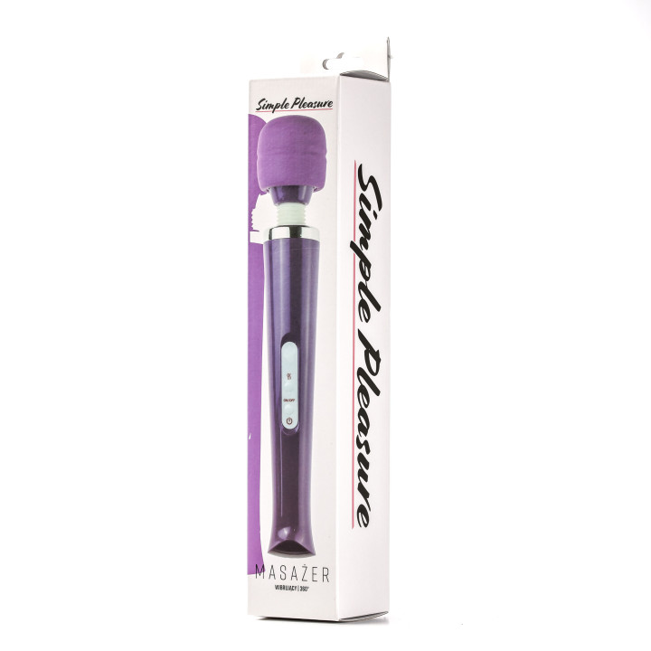 Simple Pleasure masażer kulowy magiczna różdżka ładowany usb fioletowy