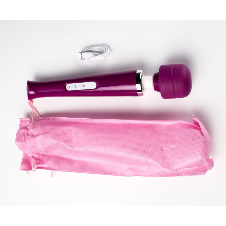 Simple Pleasure masażer kulowy magiczna różdżka ładowany usb fioletowy