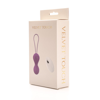 Velvet Touch kulki wibrujące sterowane zdalnie ładowane usb fioletowe