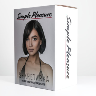 Simple Pleasure lalka dmuchana damska  z wibracją sekretarka