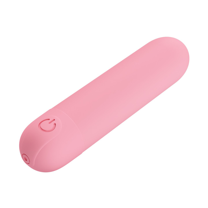 Party Up wibrator mini typ bullet ładowany usb kolor pudrowy różowy Henry