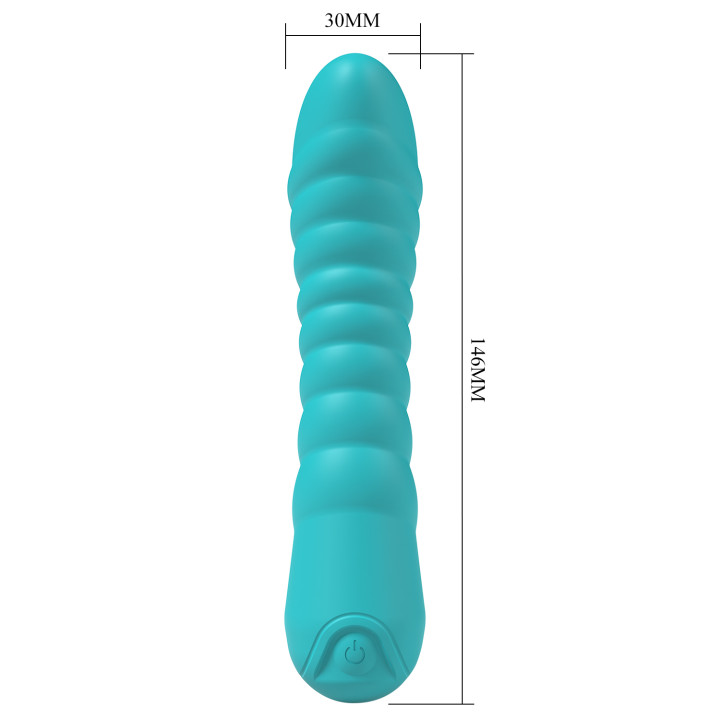 Party Up wibrator silikonowy ładowany usb kolor turkusowy Jaylei